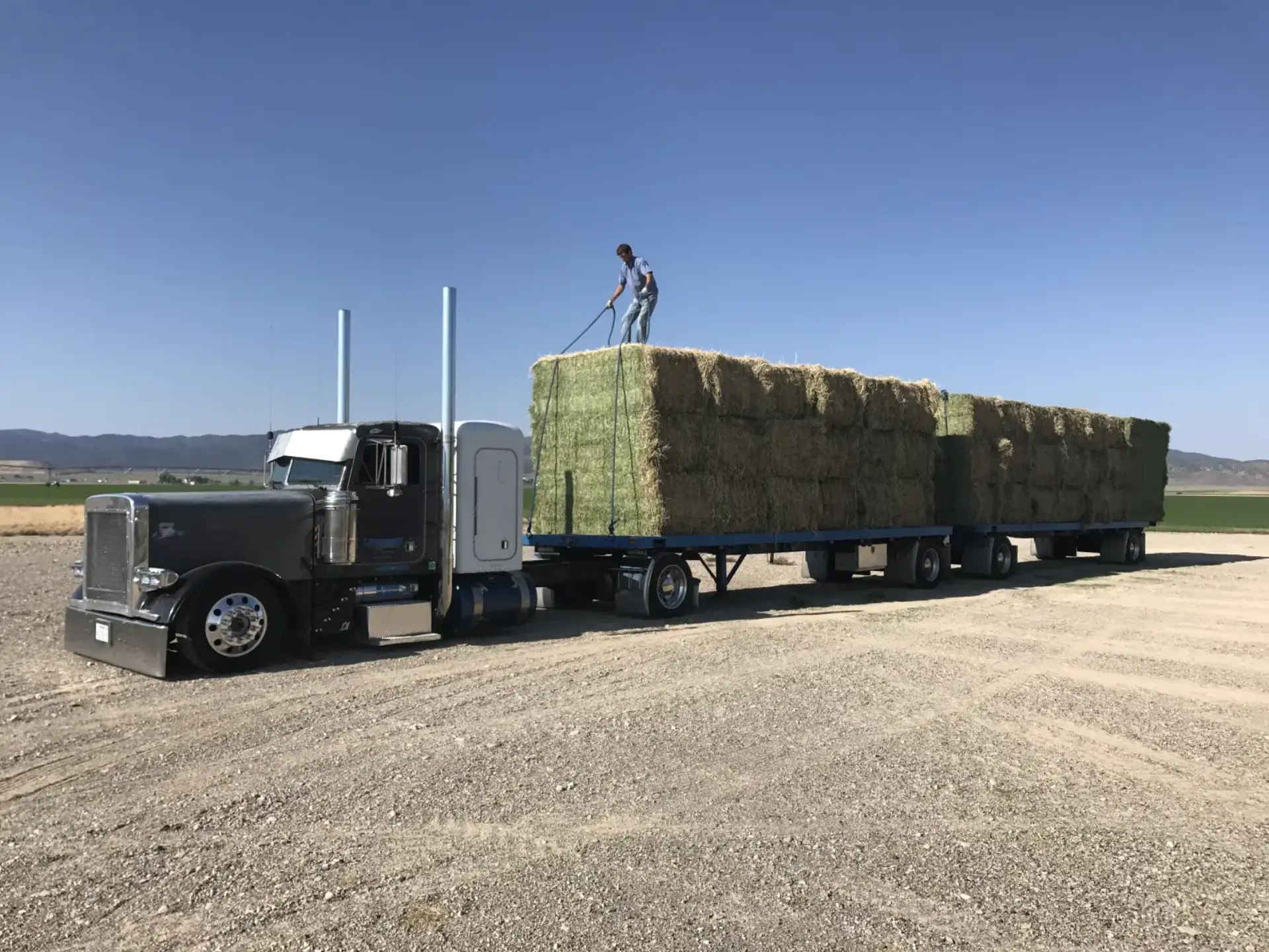 Farmers Direct Hay and Feed delivery truck